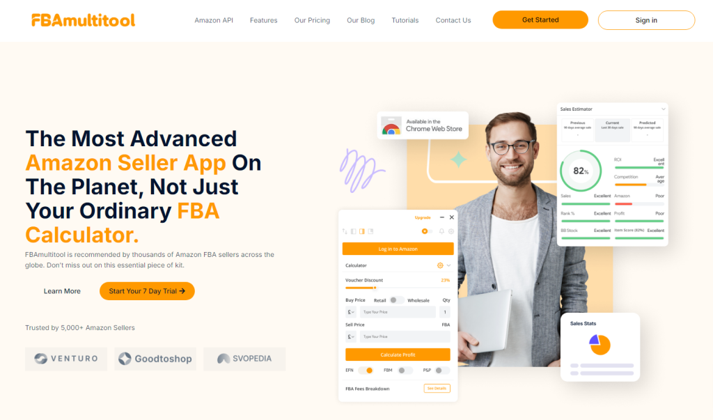 Screenshot of FBAmultitool.com