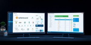 Two software interfaces for inventory management.