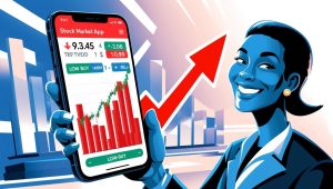 someone buying stock really low price and selling it really high price. making huge profits