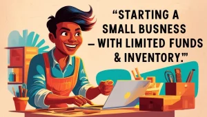 person with there laptop starting there first business online