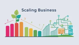 a graph showing how a business scales