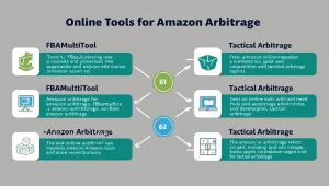 a list of online arbitrage tools including fbaleadsuk & tactical arbitrage