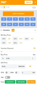 FBAmultitool chrome extension sales estimator