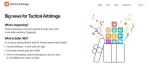list of amazon softwares tactical arbitrage screenshot
