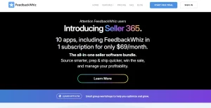 list of amazon softwares feedback whiz sceenshot