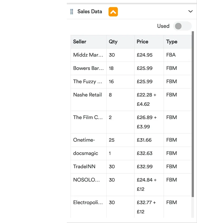 FBAmultitool showing its automated amazon stock checker feature